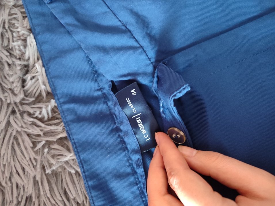 LCW Kadın Mavi Kumaş Pantolon - Görsel 5