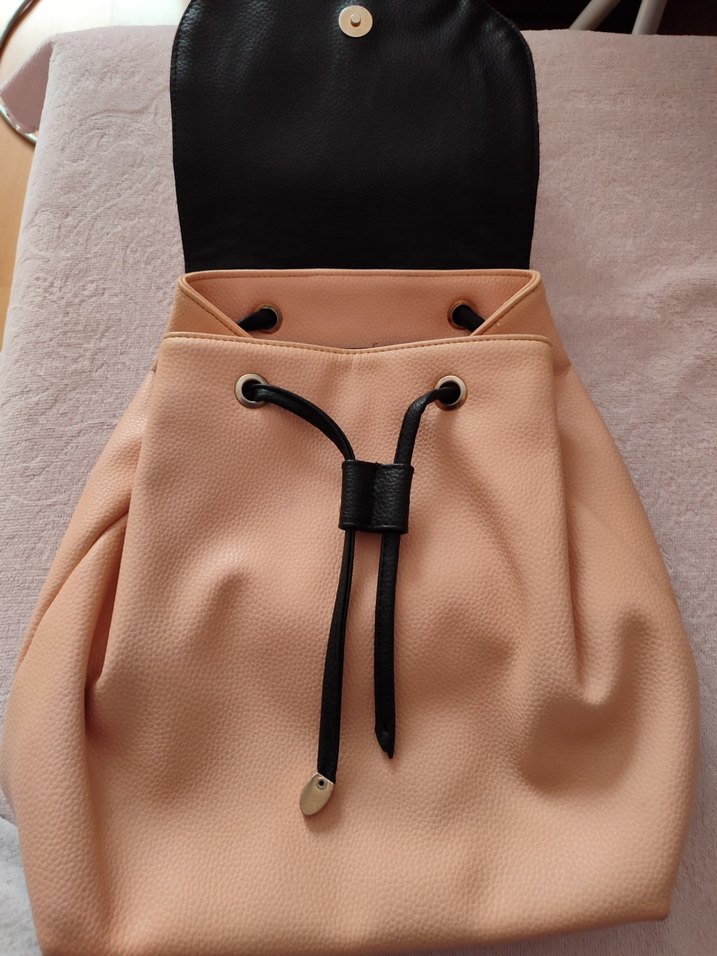 Somon Deri Kadın Sırt Çantası - Görsel 3