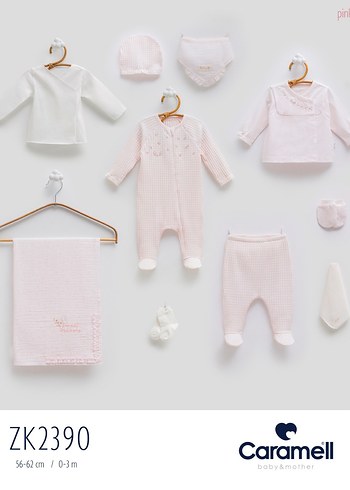 Caramell Pembe 10 Parça Hastane Çıkışı Seti 0-3 Ay - Görsel 3