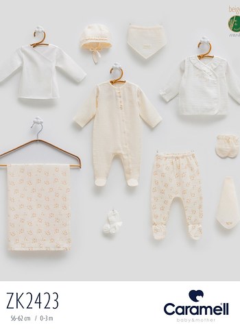 Caramell Pembe 10 Parça Hastane Çıkışı Seti 0-3 Ay - Görsel 9