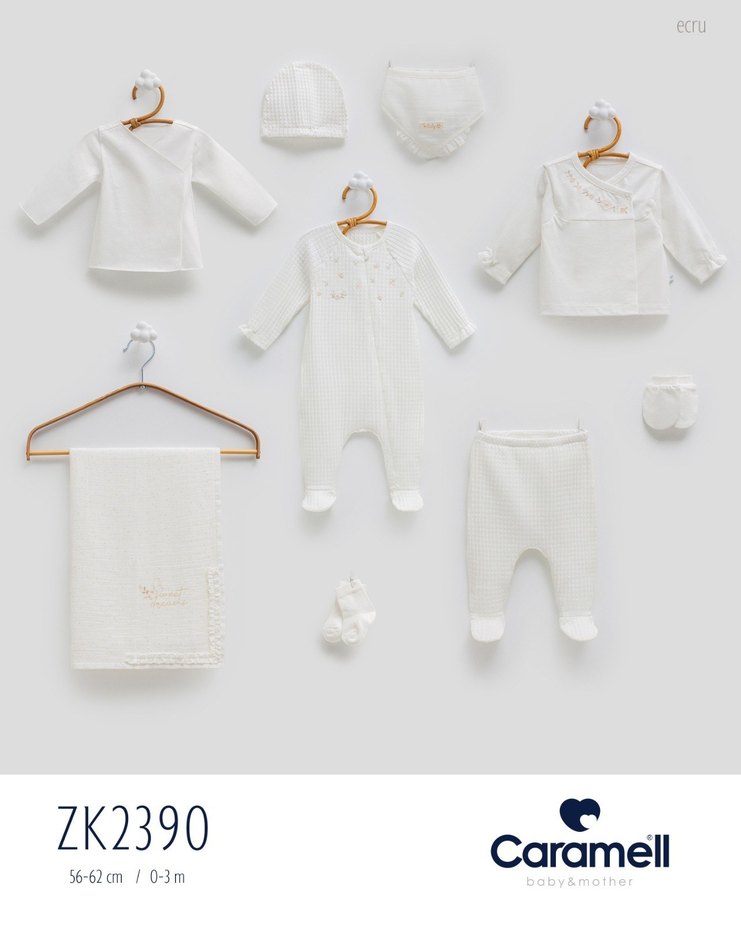 Caramell Pembe 10 Parça Hastane Çıkışı Seti 0-3 Ay - Görsel 4