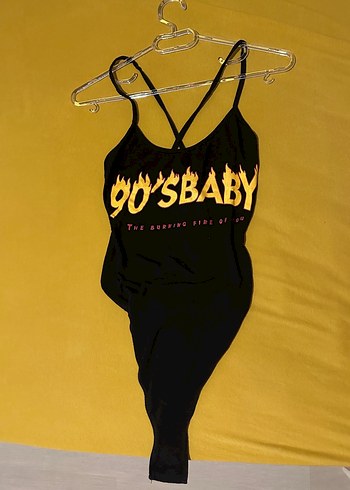 Siyah Baskılı Body - Görsel 2