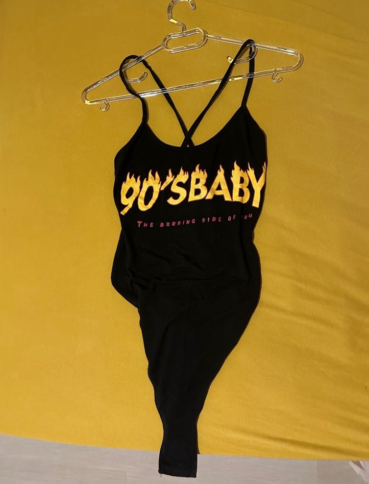 Siyah Baskılı Body - Görsel 2