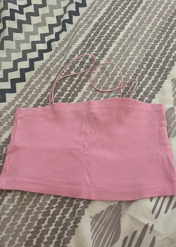 Pembe ve Mavi Bebek Askılı Üstler - Görsel 2