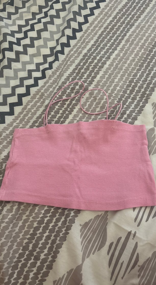 Pembe ve Mavi Bebek Askılı Üstler - Görsel 2