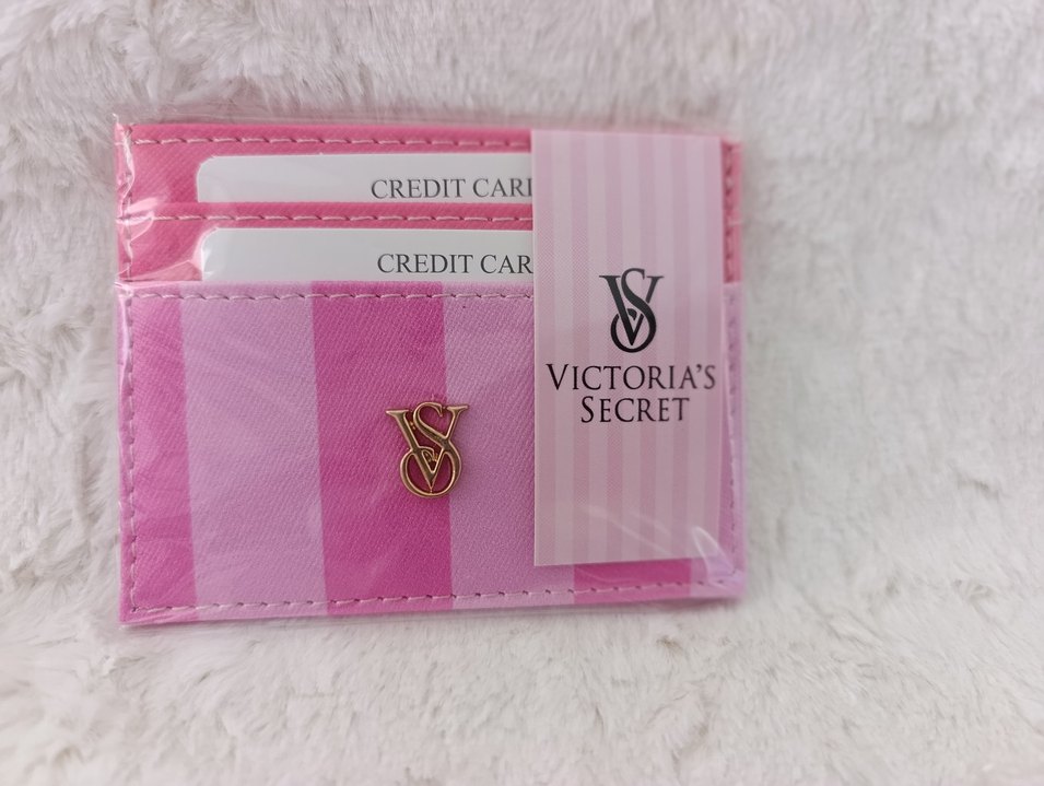 Victoria's Secret Baskılı Pembe Kadın Fermuarlı Cüzdan - Görsel 4