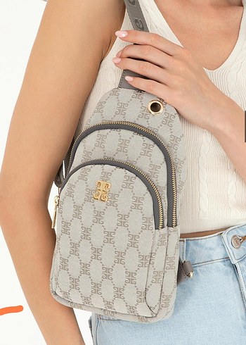 Pierre Cardin Gri Kadın Çapraz Çanta - Görsel 4