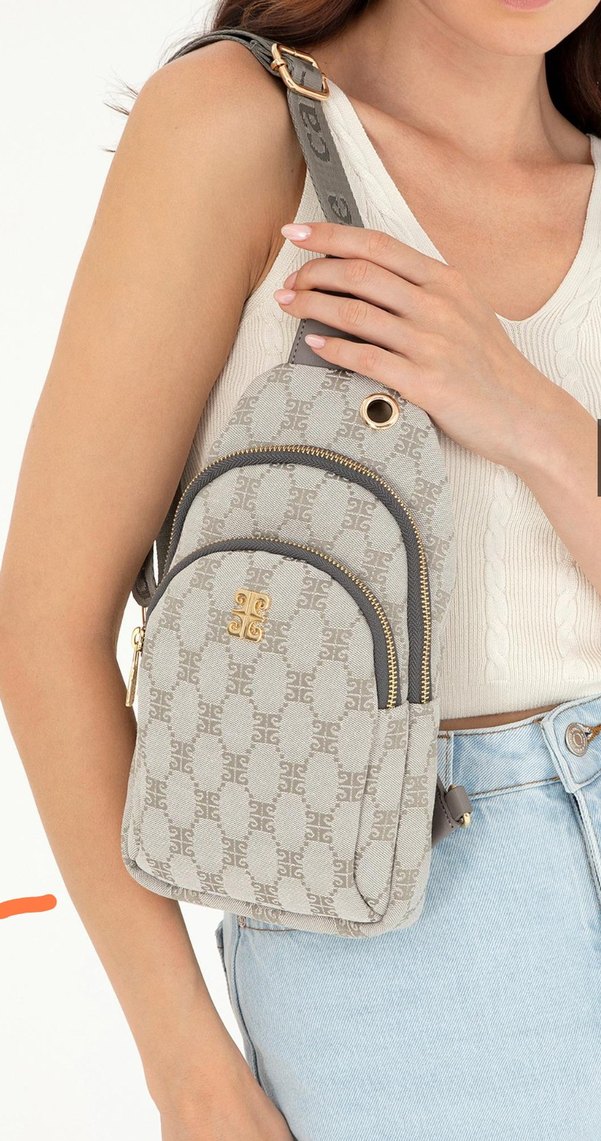 Pierre Cardin Gri Kadın Çapraz Çanta - Görsel 4