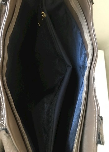 Michael Kors Kahverengi Yılan Desenli Deri Çanta - Görsel 3