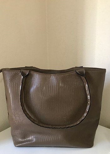 Michael Kors Kahverengi Yılan Desenli Deri Çanta - Görsel 2