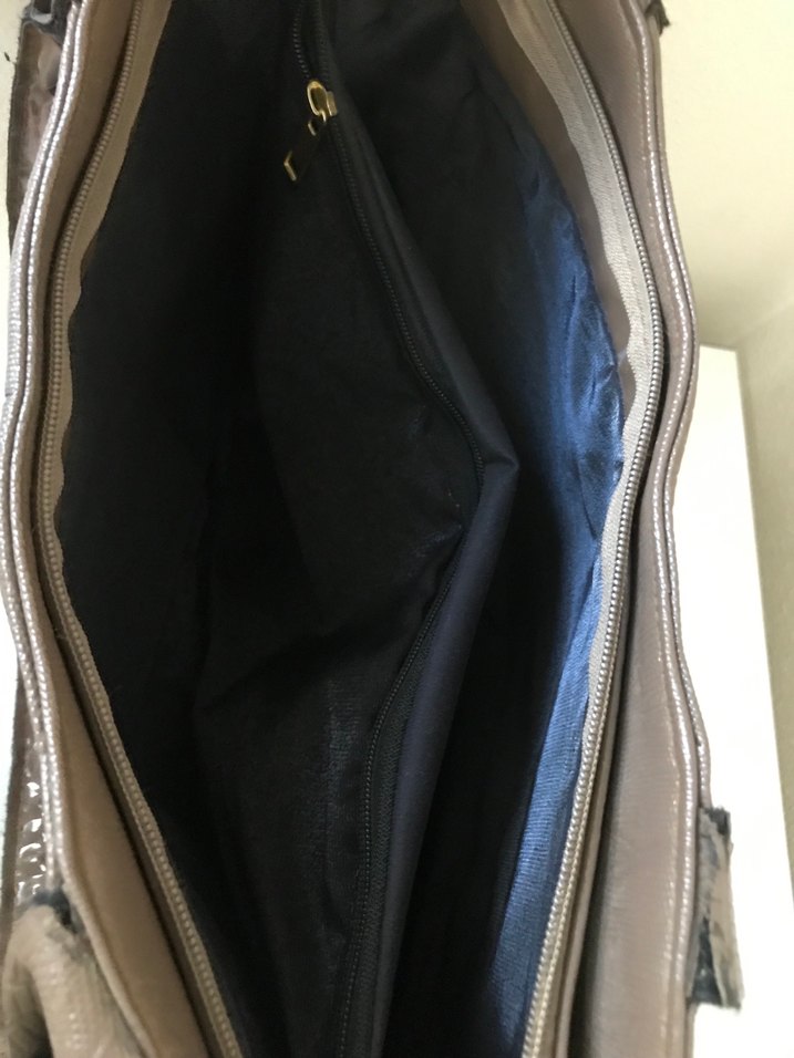 Michael Kors Kahverengi Yılan Desenli Deri Çanta - Görsel 3