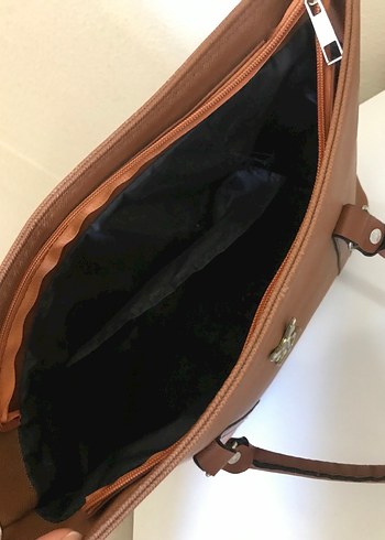 Kahve Deri Kadın Omuz Çantası - Görsel 3