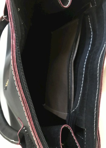 Siyah Deri Kadın Çantası - Görsel 4