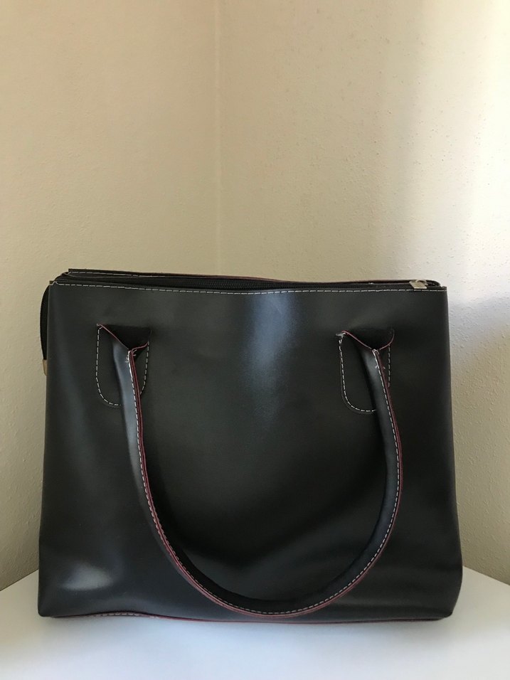 Siyah Deri Kadın Çantası - Görsel 2