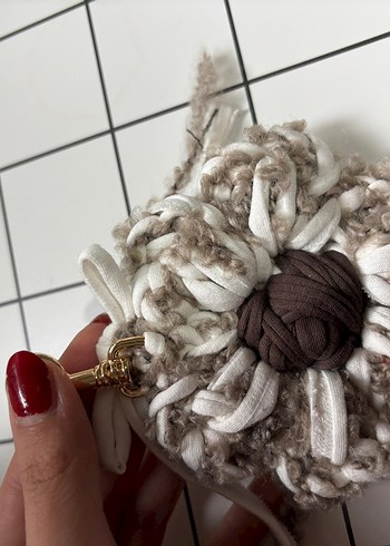 Bohem Örgü Kadın Charm Anahtarlık - Görsel 3