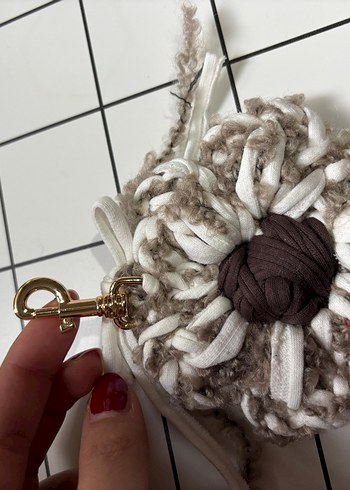 Bohem Örgü Kadın Charm Anahtarlık - Görsel 4