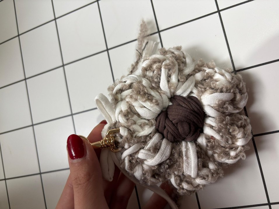 Bohem Örgü Kadın Charm Anahtarlık - Görsel 3