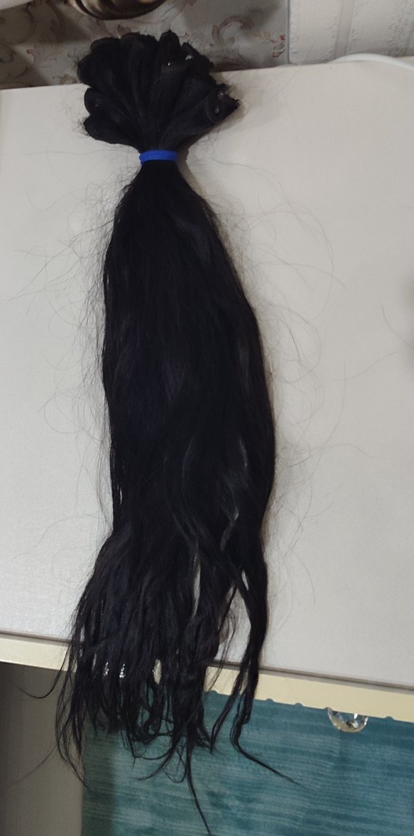Siyah Tress kaynak saç - Görsel 3
