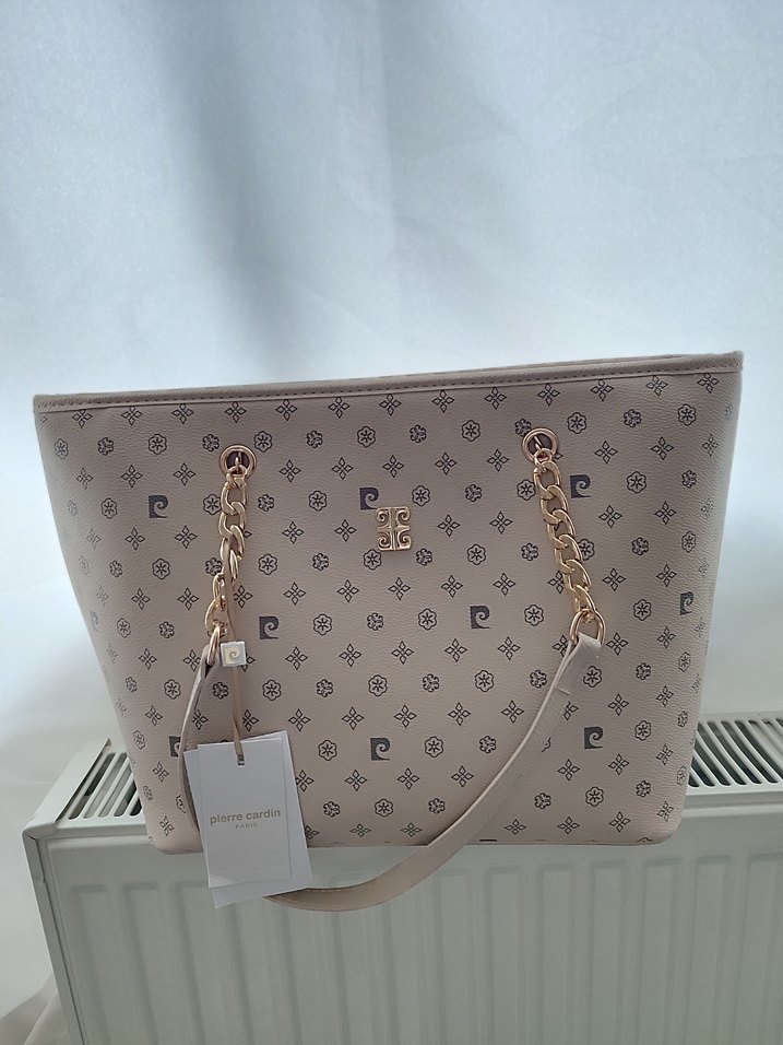 Pierre Cardin Zincir Detaylı Modern Klasik Kadın Çanta - Görsel 3