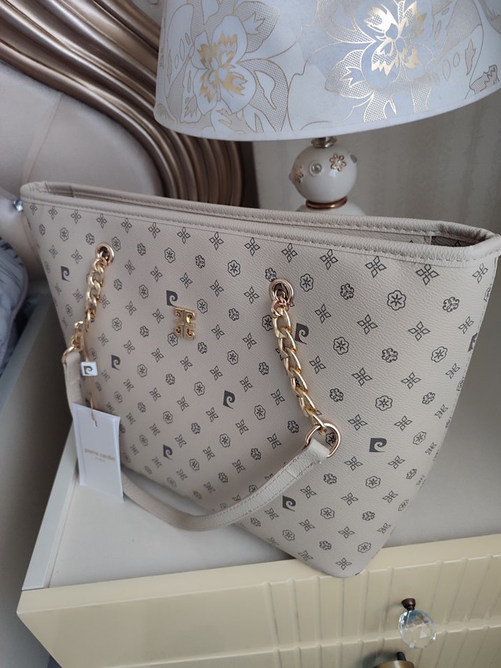 Pierre Cardin Zincir Detaylı Modern Klasik Kadın Çanta - Görsel 2