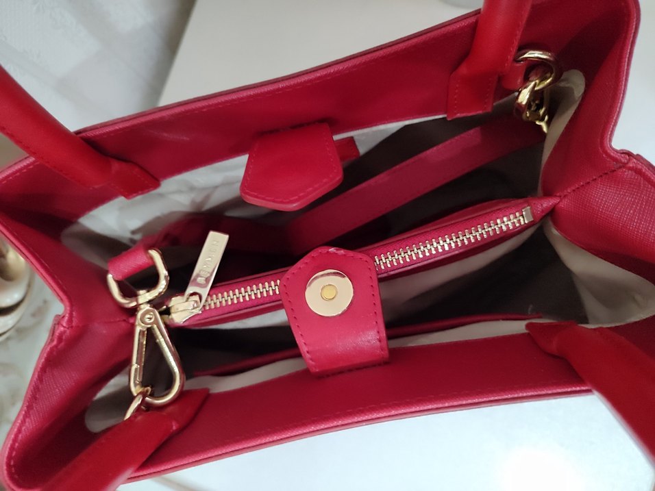 Orijinal Beymen Kırmızı Deri Kadın Çanta - Görsel 4