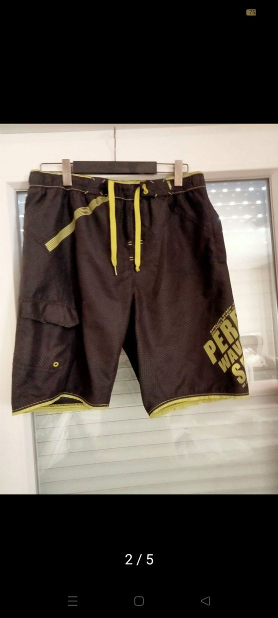 Siyah Baskılı Erkek Mini Şort - Görsel 2