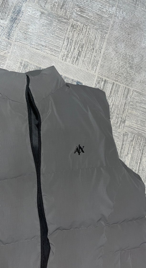 Gri Fermuarlı Yelek - Görsel 2