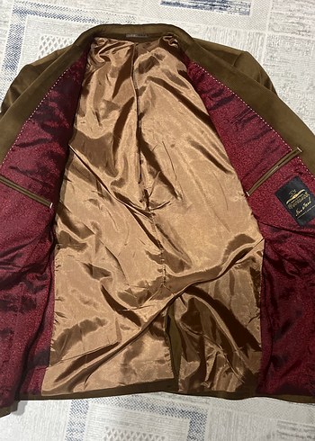 Düğmeli Kahverengi Erkek Ceket - Görsel 2