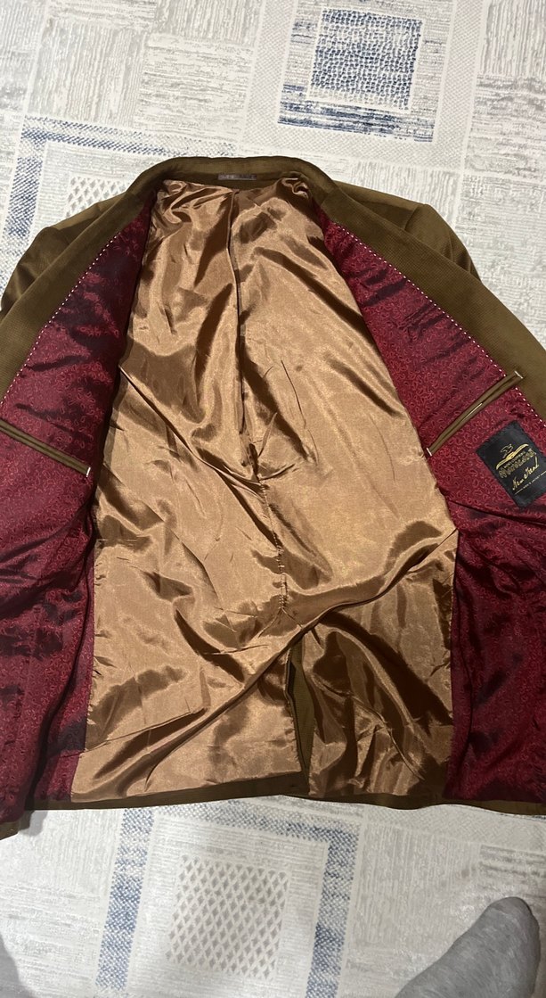 Düğmeli Kahverengi Erkek Ceket - Görsel 2