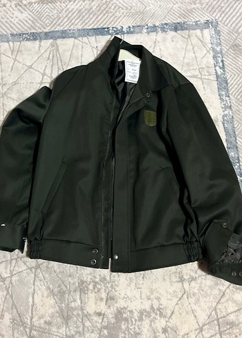 Askeriye Düğmeli Yeşil Erkek Midi Ceket - Görsel 2