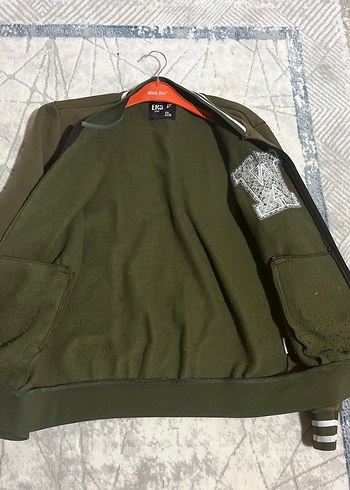 ERS Yeşil Uzun Kollu Fermuarlı Ceket - Görsel 2