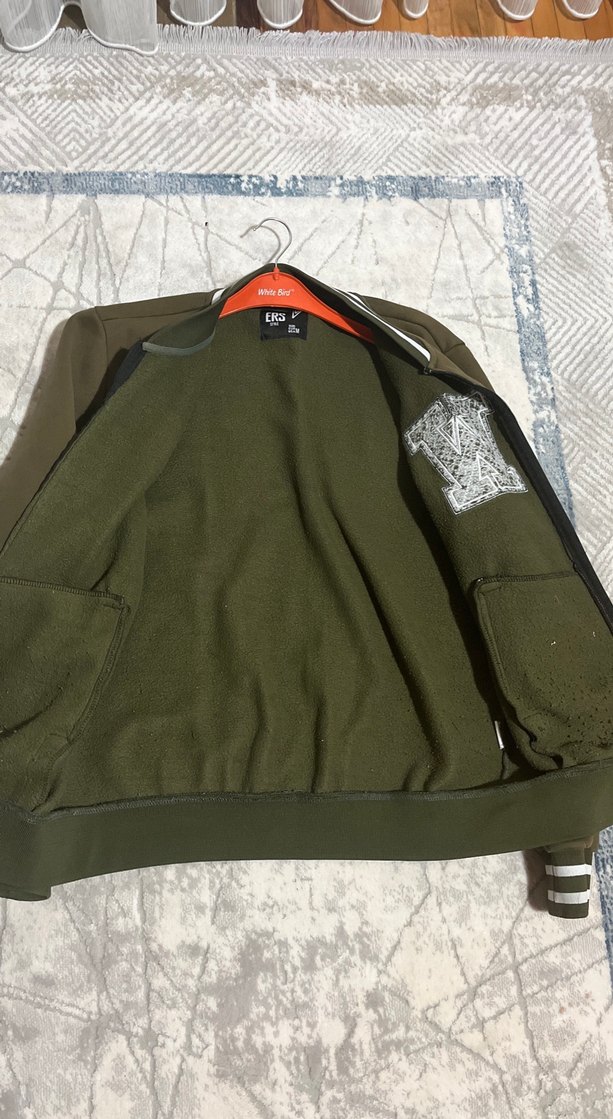 ERS Yeşil Uzun Kollu Fermuarlı Ceket - Görsel 2