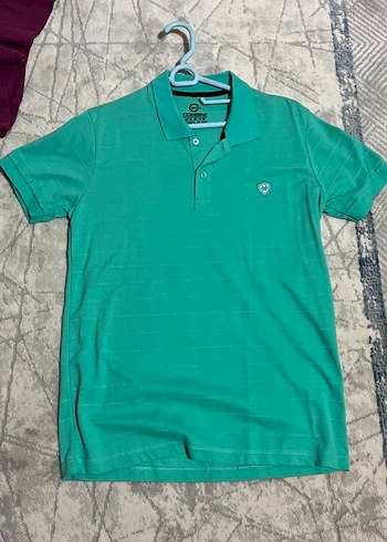 Erkek Yeşil Kısa Kollu Polo Tişört - Görsel 2