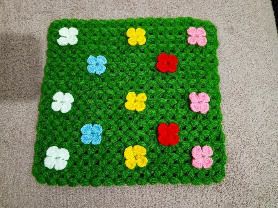 Çiçek Desenli Renkli Banyo lifi - Görsel 4