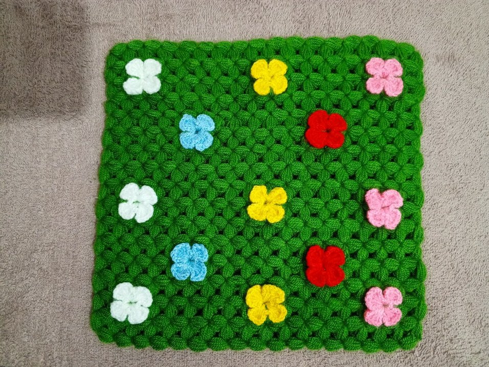 Çiçek Desenli Renkli Banyo lifi - Görsel 3