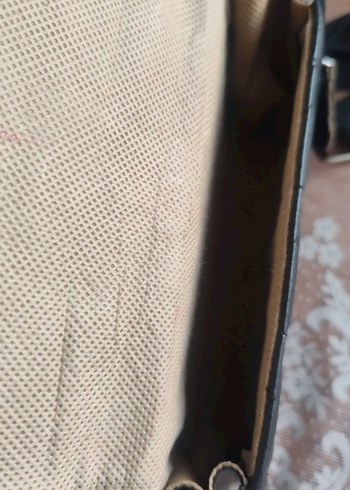 Siyah Deri Kemerli Kadın Çanta - Görsel 4