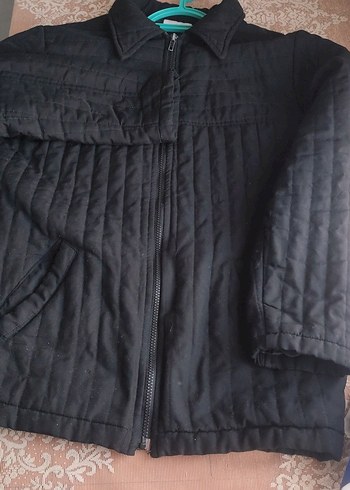 Siyah Kadın Midi Boy Fermuarlı Ceket - Görsel 2