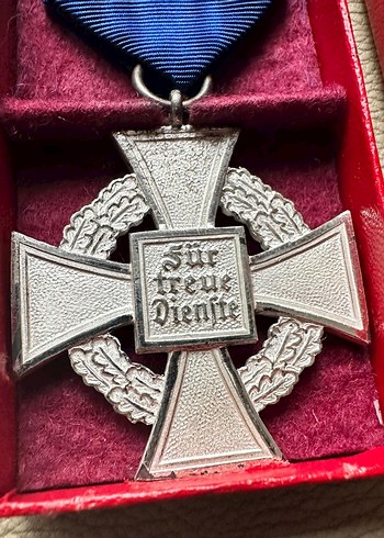 Nazi Alman Gümüş Liyakat Madalya Askeri - Görsel 5