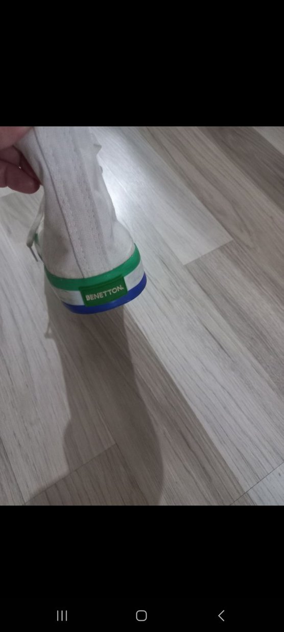 Beyaz Bağcıklı Kadın Spor Ayakkabı - Görsel 3