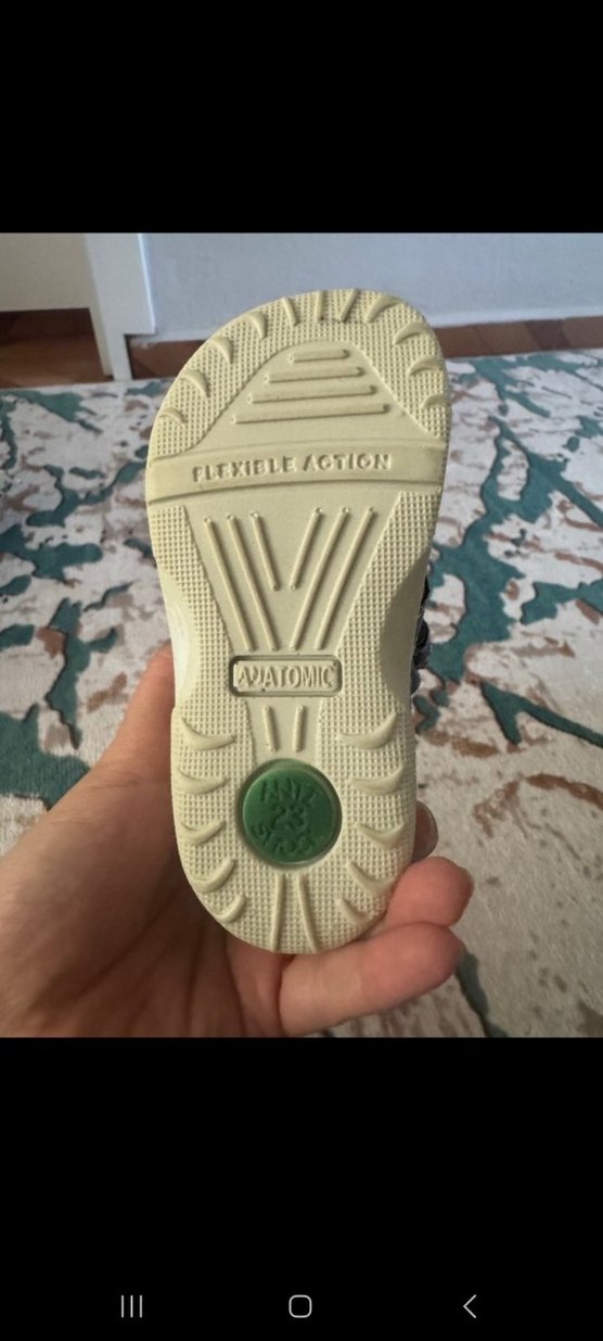 Erkek Bebek İlk Adım Mavi Baskılı Ayakkabı - Görsel 4