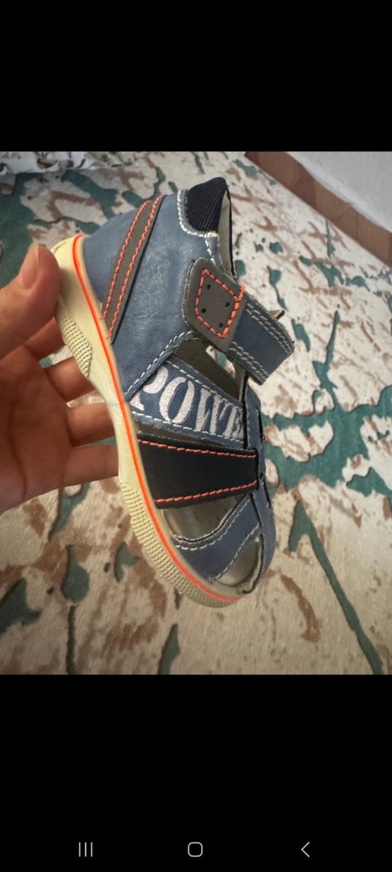 Erkek Bebek İlk Adım Mavi Baskılı Ayakkabı - Görsel 3