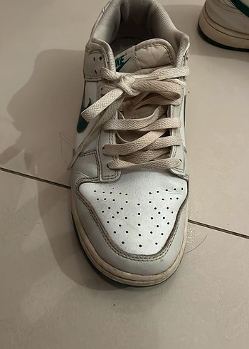 Beyaz Bağcıklı Kadın Spor Ayakkabı - Görsel 4