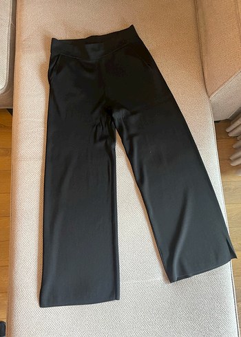 Kadın Siyah Desenli Dar Kesim Kumaş Pantolon - Görsel 2