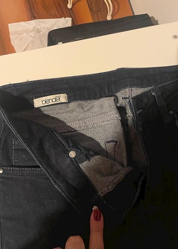 Siyah Kadın Denim Skinny Pantolon - Görsel 2