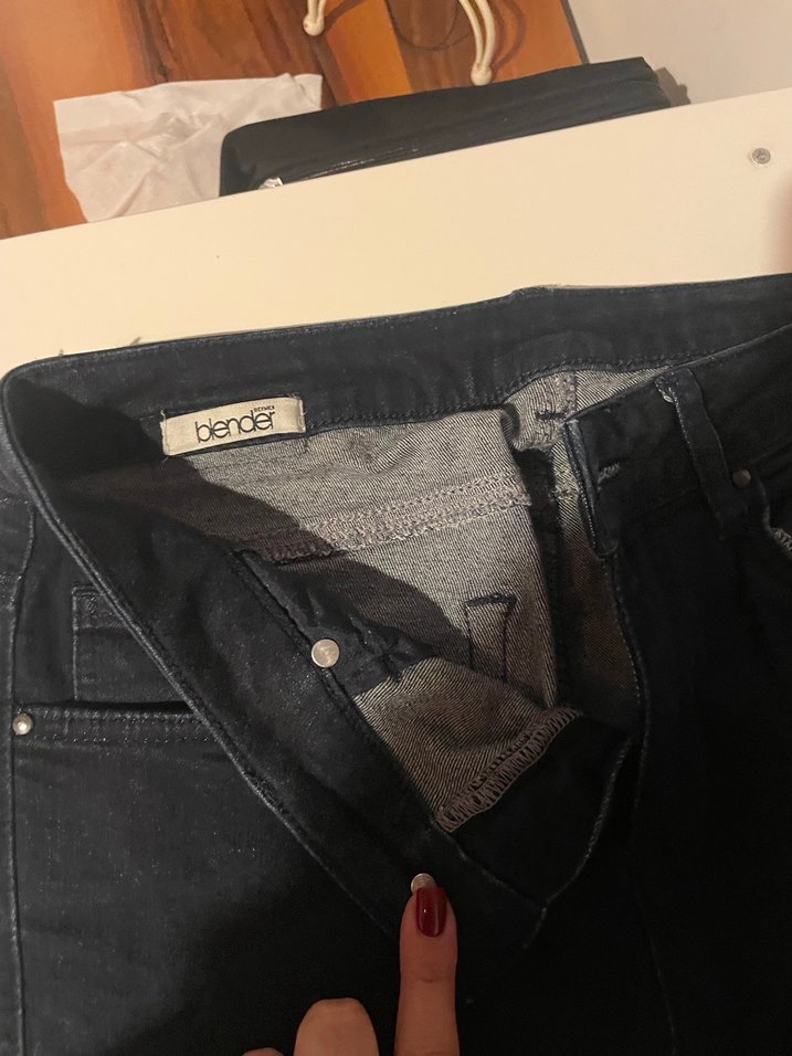 Siyah Kadın Denim Skinny Pantolon - Görsel 2