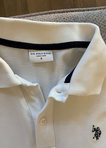 Uzun Kollu Beyaz Polo Yaka Erkek Tişört - Görsel 2