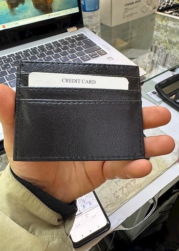 Siyah BOSS suni Deri Kartlık - Görsel 4