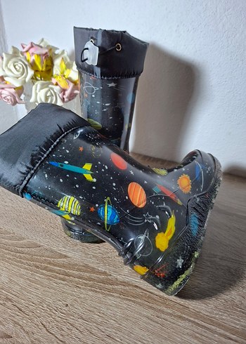 Renkli Desenli Erkek Çocuk Yağmur Çizmesi - Görsel 3