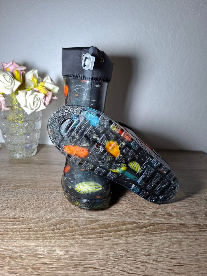 Renkli Desenli Erkek Çocuk Yağmur Çizmesi - Görsel 2