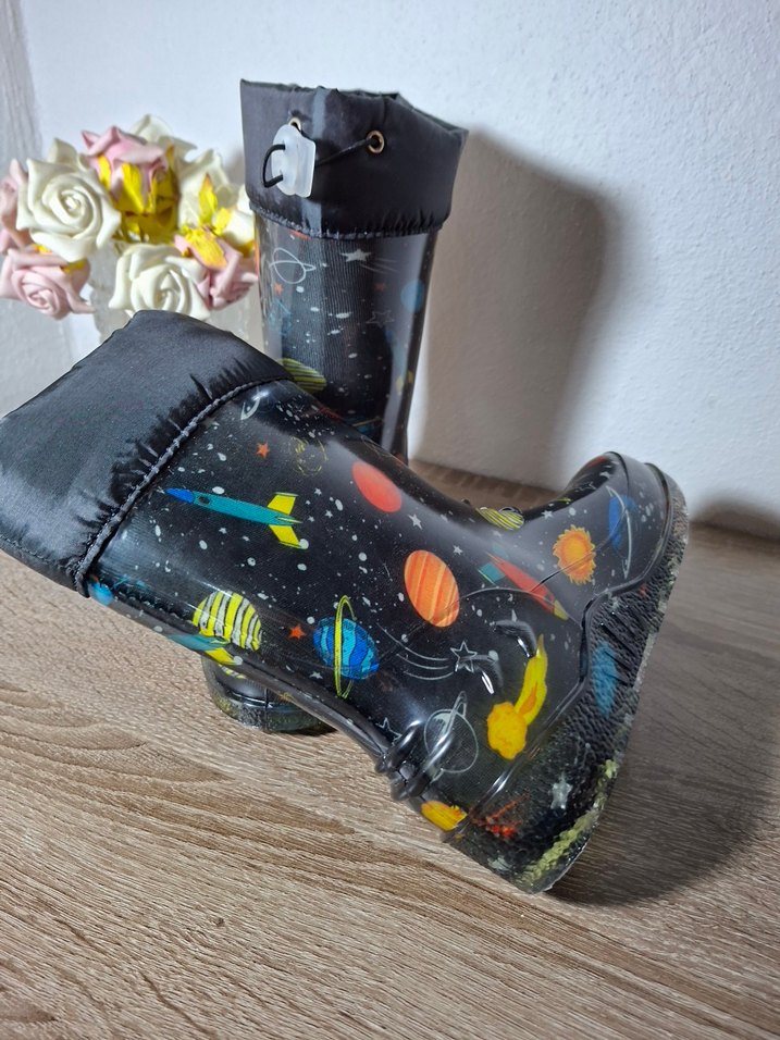 Renkli Desenli Erkek Çocuk Yağmur Çizmesi - Görsel 3